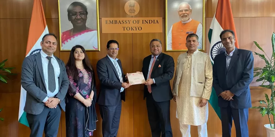 Inviting Ambassador of India H.E. Shri Sibi George for our upcoming grand festivals