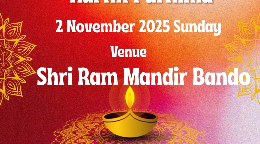 Diwali Mahotsav & Kartik Purnima Celebrations 2nd November 2025 Sunday