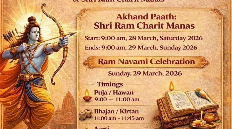 Ram Navami Celebrations 28th March 2026 Saturday
